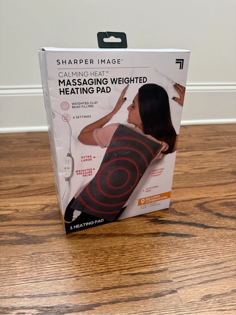 Sharper Image Massaging Weighted Heating Pad